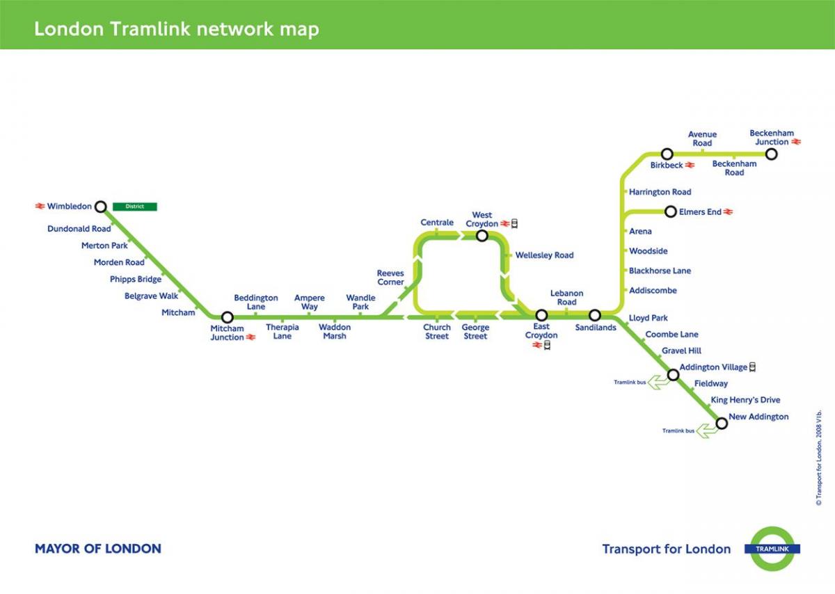 croydon tram mappa