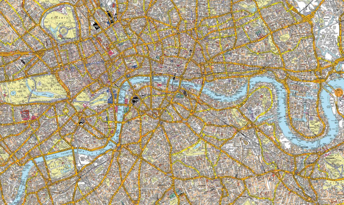 mappa stradale di Londra