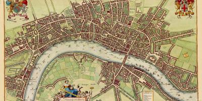 Mappa di vintage Londra