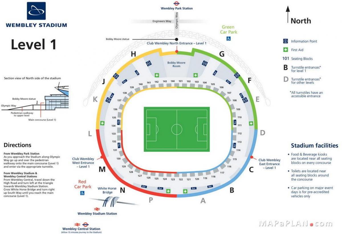 Lo Stadio Di Wembley Mappa 