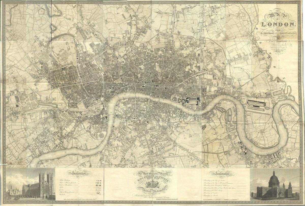 mappa della Londra vittoriana