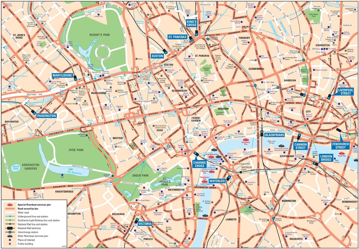 Londra, regno unito mappa