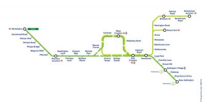 Croydon tram mappa