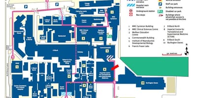 Mappa dell'Imperial College di Londra