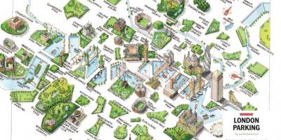 Mappa di Londra parchi