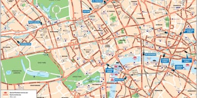 Londra, regno unito mappa