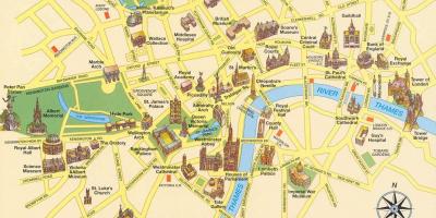 Giro turistico di Londra la mappa